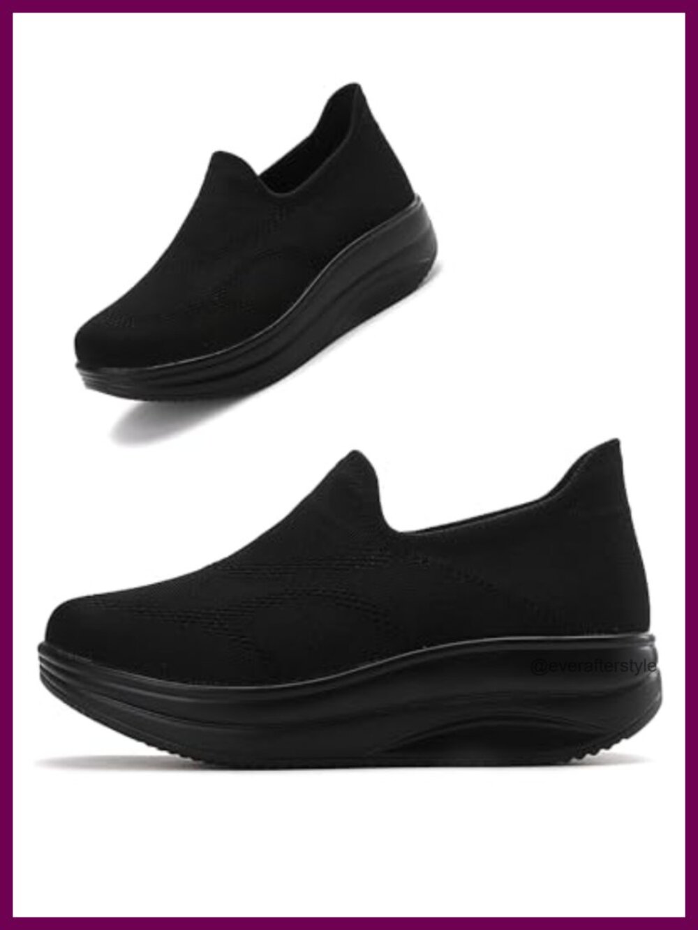 Oude Women's Slip On Orthopedic Sneakers Rocker Bottom Walking Shoes